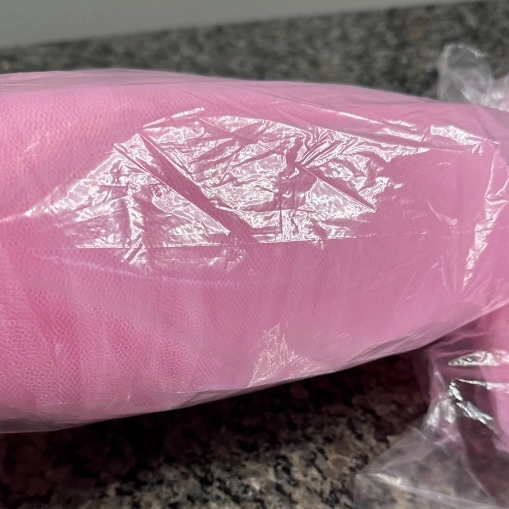 Pink Tulle Fabric NEW